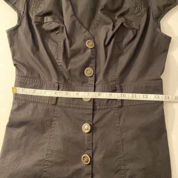 Vintage Y2K Guess Black button down tunic / dress - Picture 7 of 13